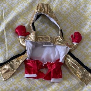 2/$20 Pet Costume XS Boxing Champion with Gold & Red NWOT for small Pets